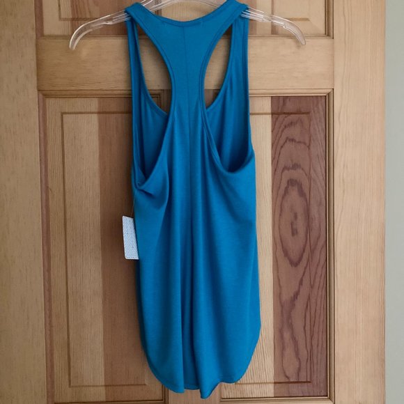Rebellious One Turquoise Blue Racerback Tank with side slits XS - NWT - Picture 2 of 4